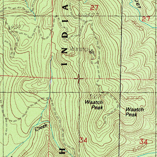 Topographic Map of Makah Indian Reservation, WA