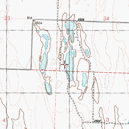 Topographic Map of Alkali Pond, WA