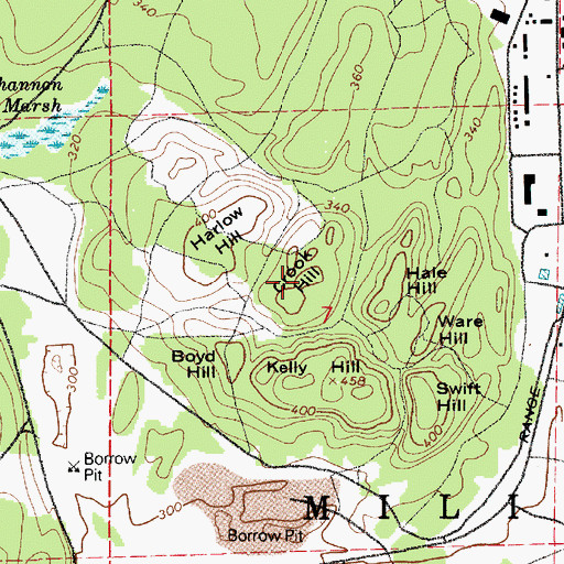 Topographic Map of Crook Hill, WA