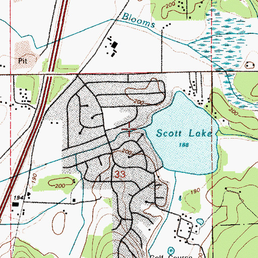 Topographic Map of Allen Creek, WA