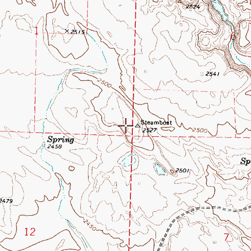 Topographic Map of Steamboat Butte, WA