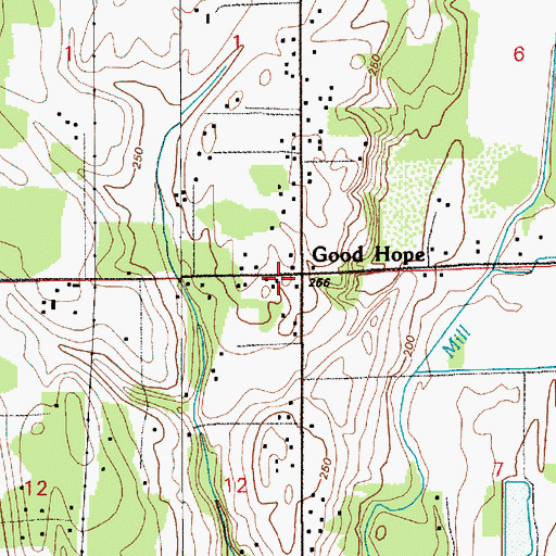 Topographic Map of Good Hope, WA