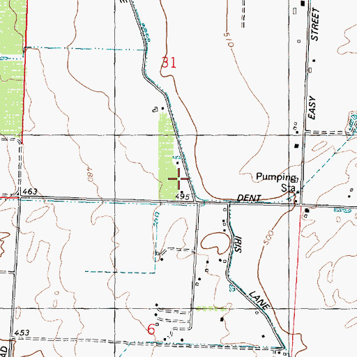 Topographic Map of Pasco Pump Lateral Canal, WA