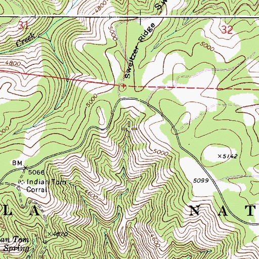 Topographic Map of Devils Slide, WA