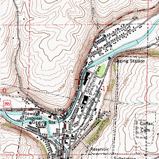 Topographic Map of Leonard M Jennings Elementary School, WA
