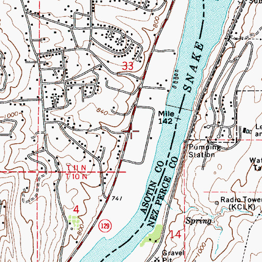Topographic Map of Swallows Park, WA