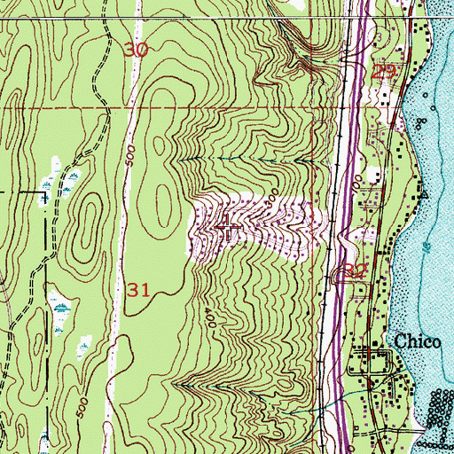 Topographic Map of Eldorado Hills, WA
