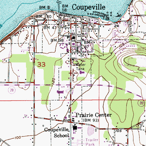Topographic Map of Whidbey General Hospital, WA