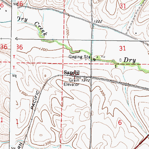 Topographic Map of Sapolil, WA