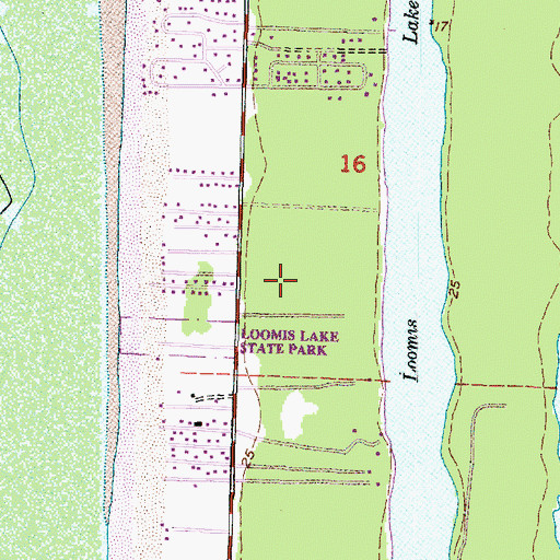 Topographic Map of Loomis, WA