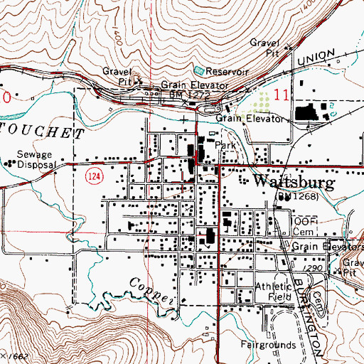 Topographic Map of Bruce Memorial Museum, WA
