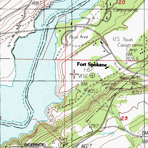 Topographic Map of Crystal City, WA