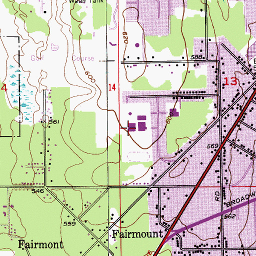 Topographic Map of Explorer Middle School, WA