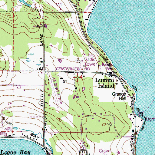 Topographic Map of Beach Elementary School, WA