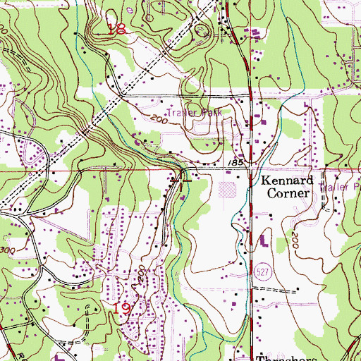 Topographic Map of The Clearwater School, WA