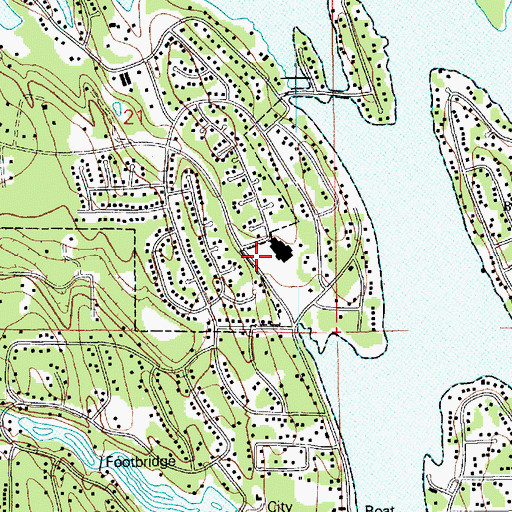 Topographic Map of Emerald Hills Elementary School, WA