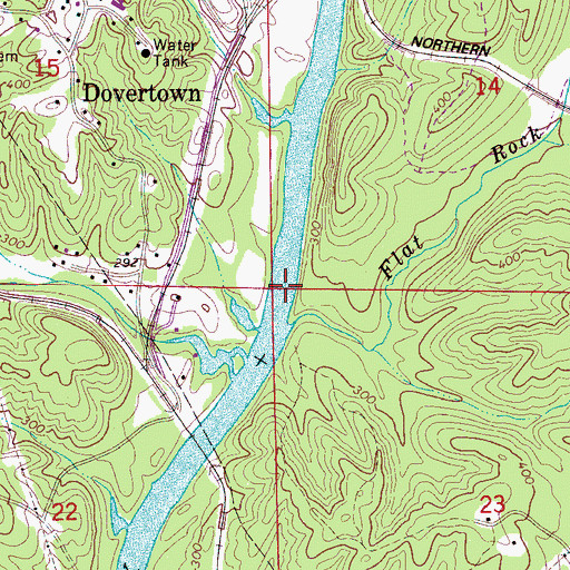 Topographic Map of Davis Ford, AL
