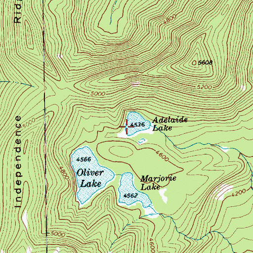 Topographic Map of Adelaide Lake, WA