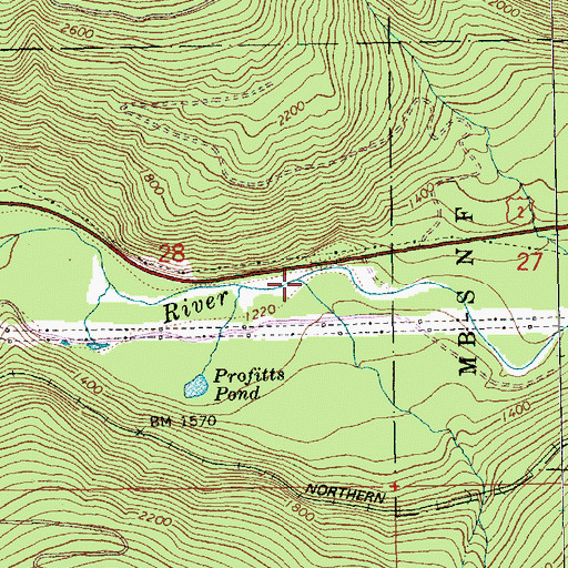 Topographic Map of Alpine Creek, WA