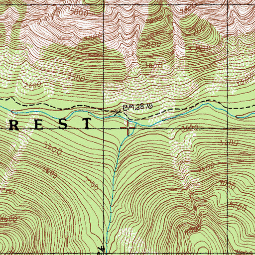 Topographic Map of Amber Creek, WA