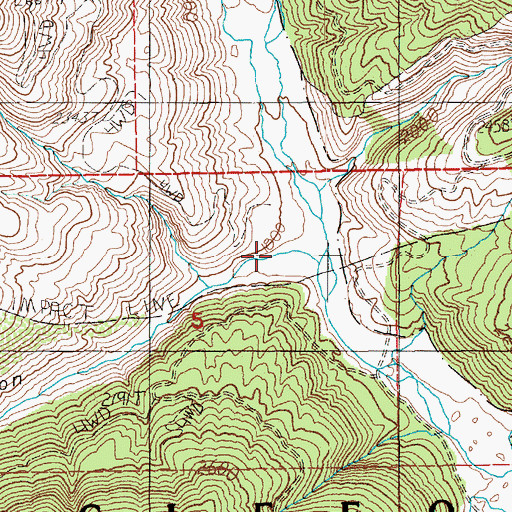 Topographic Map of Ape Canyon, WA