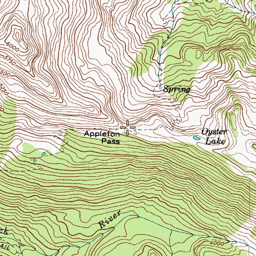Topographic Map of Appleton Pass, WA