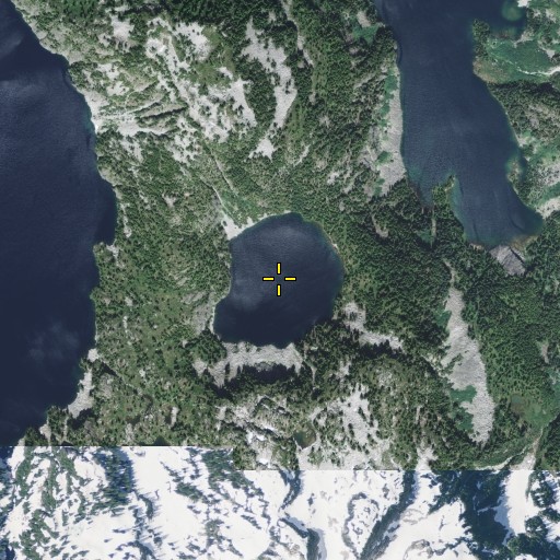 Aerial/Satellite Image of Azurite Lake, WA