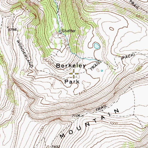 Topographic Map of Berkeley Park, WA