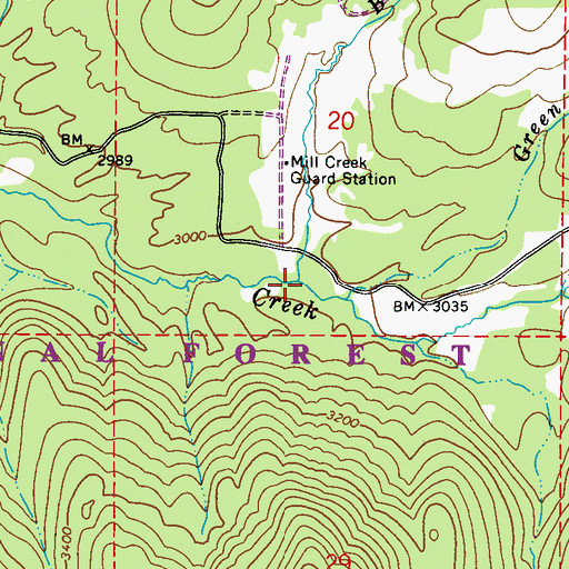 Topographic Map of Bestrom Creek, WA