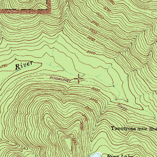 Topographic Map of Bogachiel Trail, WA