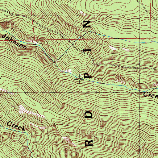 Topographic Map of Brownie Creek, WA