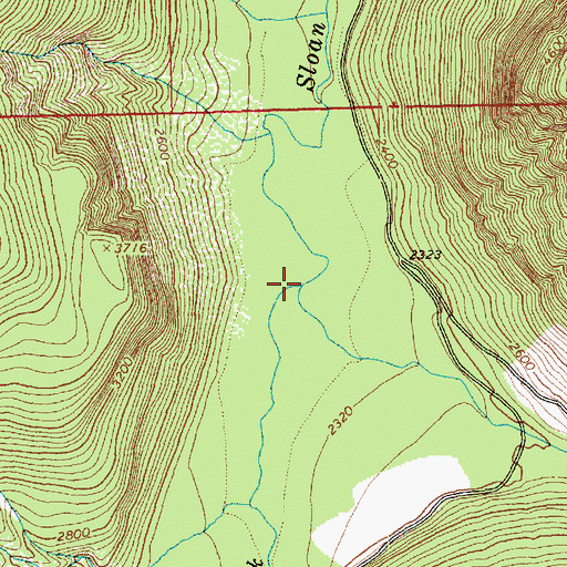 Topographic Map of Cadet Creek, WA
