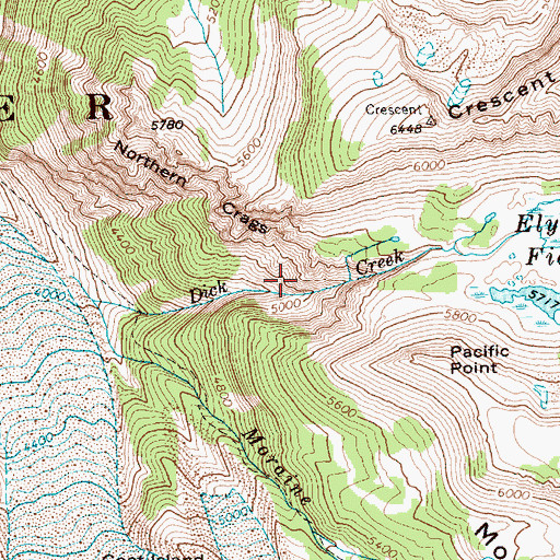 Topographic Map of Carbon Glacier, WA