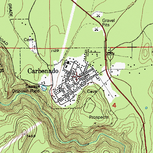 Topographic Map of Carbonado, WA
