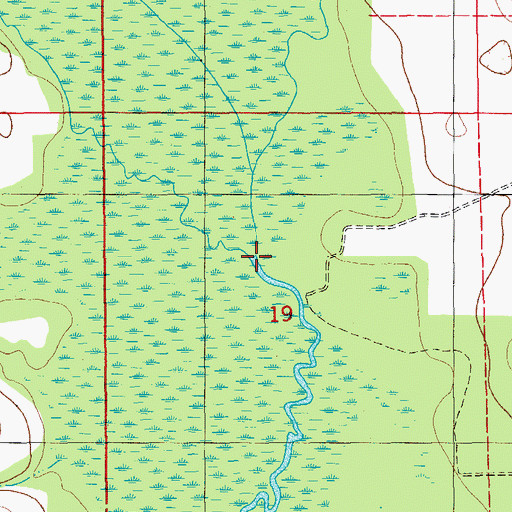 Topographic Map of Cowarts Creek, FL