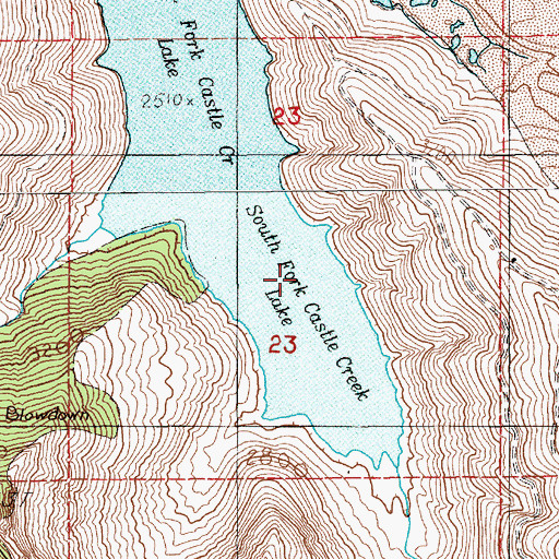 Topographic Map of Castle Creek Marsh (historical), WA