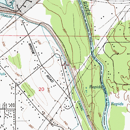 Topographic Map of Centralia Canal, WA