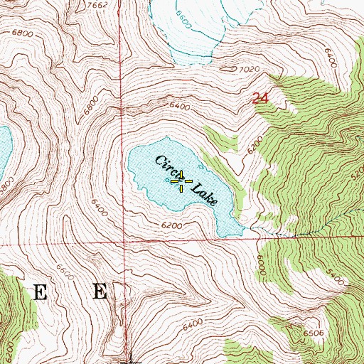 Topographic Map of Circle Lake, WA