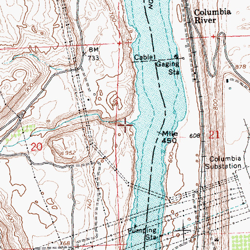 Topographic Map of Colockum Creek, WA