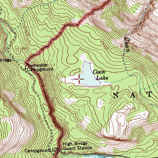 Topographic Map of Howard Lake, WA
