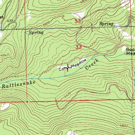 Topographic Map of Coral Meadow, WA