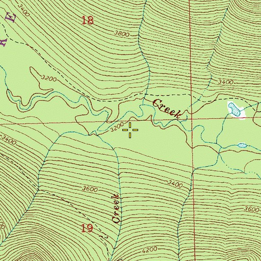 Topographic Map of Cuitin Creek, WA