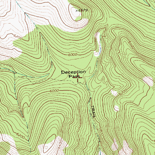 Topographic Map of Deception Pass, WA