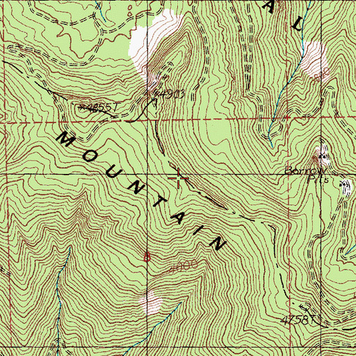Topographic Map of Divide Trail, WA