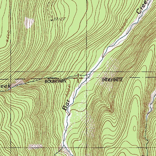 Topographic Map of Dobbs Creek, WA