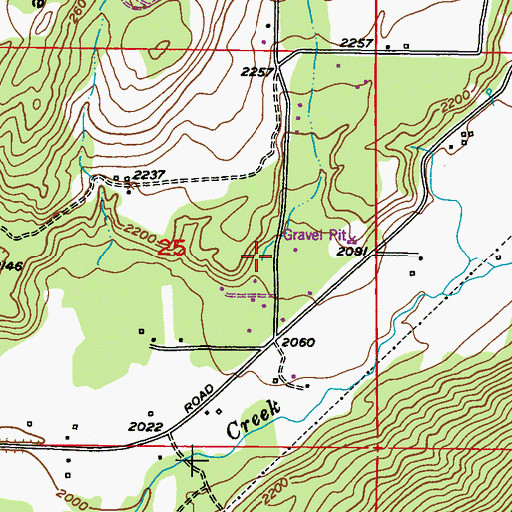 Topographic Map of Dry Gulch, WA
