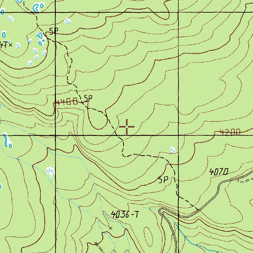 Topographic Map of East Crater Trail, WA