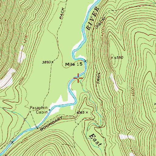 Topographic Map of East Fork Pasayten River, WA