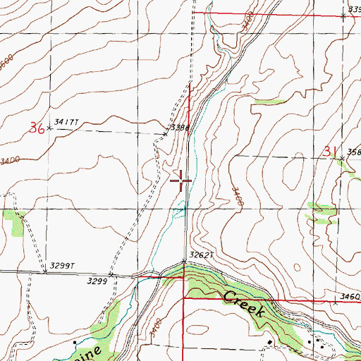 Topographic Map of Eden Valley, WA