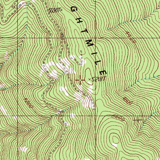 Topographic Map of Eightmile Ridge, WA